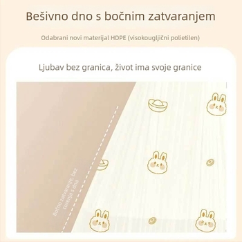 Kese za otpad s vrpcom, PE, debele, višekratna uporaba, nije biološki razgradivo, opće namjene