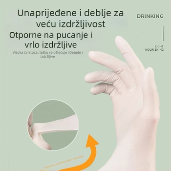 Jednokratne nitril rukavice, vodootporne i protuklizne, za kuhinju i catering, 100 kom.