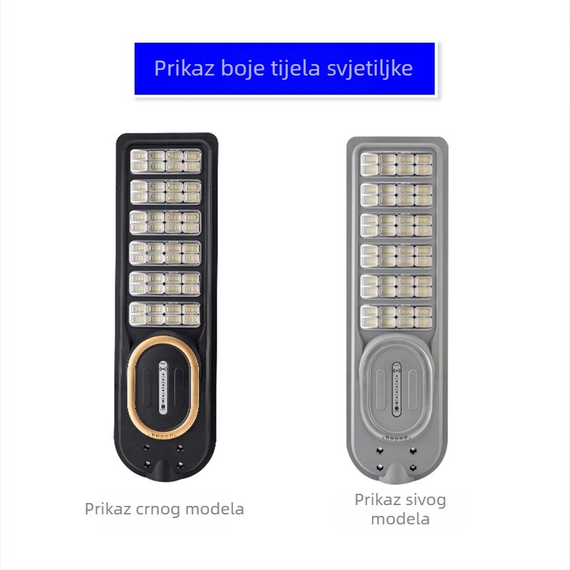 Solarno ulična LED svjetiljka s senzorom pokreta, ABS plast, integrirani IP65, vrtna svjetiljka, 100W, 12–16 sati