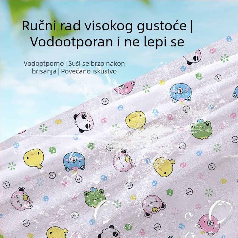 Vanjska jednokratna piknik podloga – vlageotporna, prijenosna, debela vodonepropusna podloga za kampiranje; 90% netkani materijal + 10% PE, PVC sloj