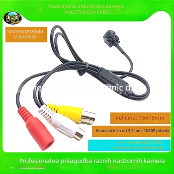 DST-AHD15EXP1 obična kamera, objektiv 3,7 mm, 2000 TVL rezolucija, minimalno osvjetljenje 0,01 lx, IR domet 2 m