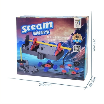 Youbei Fizičko-odgojna igračka: vlak s magnetskim podizanjem i elektromagnetnom indukcijom, plastična konstrukcija, u bočnom kutiji, za uzrast 7–14 godina