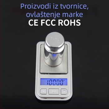 Točna mini elektronička vaga za nakit, džepna vaga, mala kućna vaga, visoka preciznost