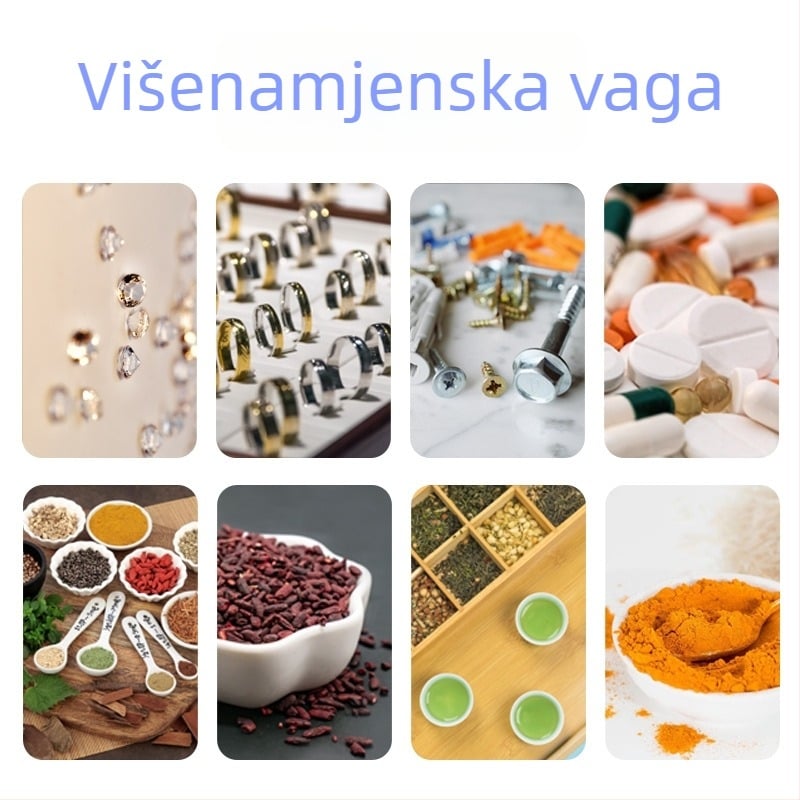 Točna mini elektronička vaga za nakit, džepna vaga, mala kućna vaga, visoka preciznost