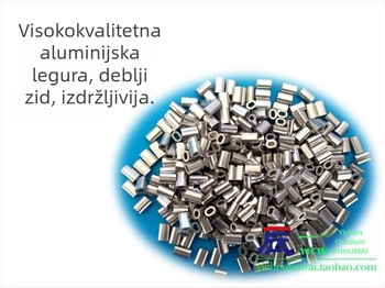 Ovalni aluminijski cijev s stezaljkom i aluminijskim kućištem za morski ribolov