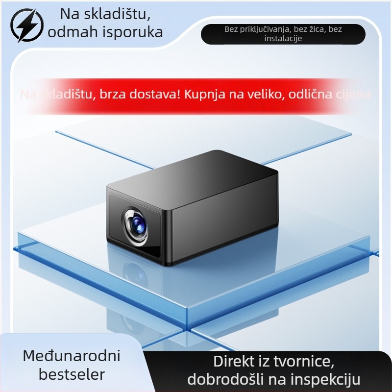 Bežično napajana bežična kamera za unutarnju upotrebu s push obavijesti o detekciji čovjeka, objektiv 1.8°, minimalna osvjetljenost 0.1 lux, IR domet 10, napajanje 5V