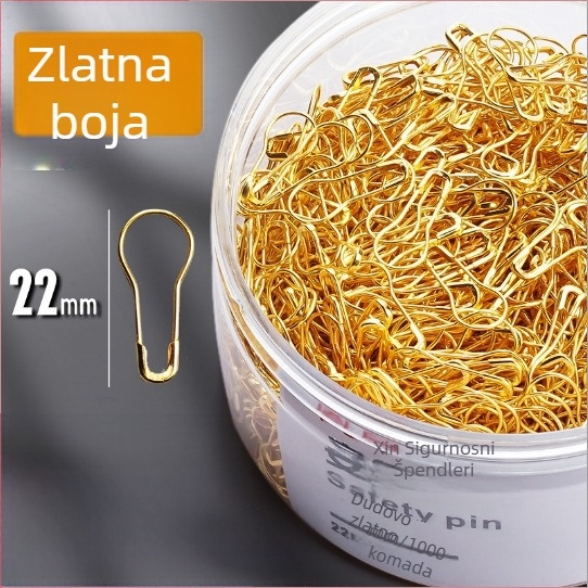 Vintage sigurnosni pin za odjeću – Go grass LC7020, pakirano u kutiji