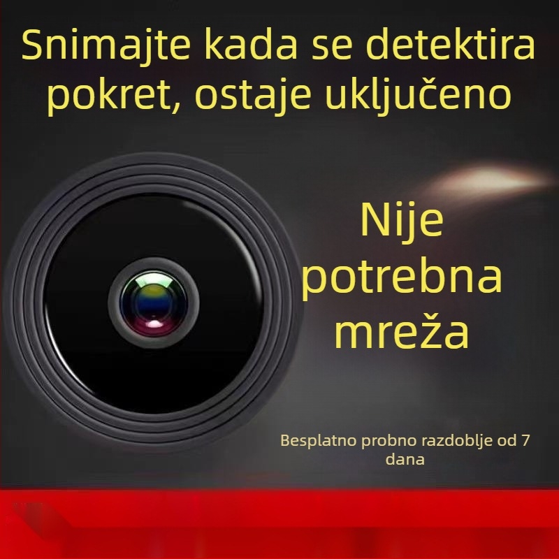 Bežična kamera s 3,6 mm širokokutnim objektivom, podrška mobilnoj aplikaciji, interkom i snimanje