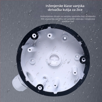 Zidni nosač kamere od aluminijske legure sa skrivenom kutijom kablova, 360° rotacija, model 1280-DM21