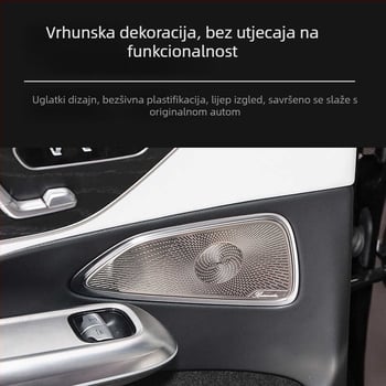 Metalni poklopac zvučnika na vratima za Mercedes-Benz E-Class (E260L/E300L) – unutarnja naljepnica Berlin Sound