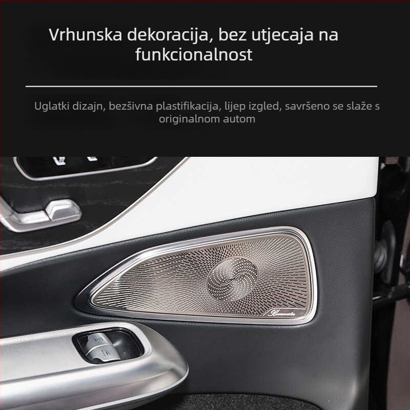 Metalni poklopac zvučnika na vratima za Mercedes-Benz E-Class (E260L/E300L) – unutarnja naljepnica Berlin Sound