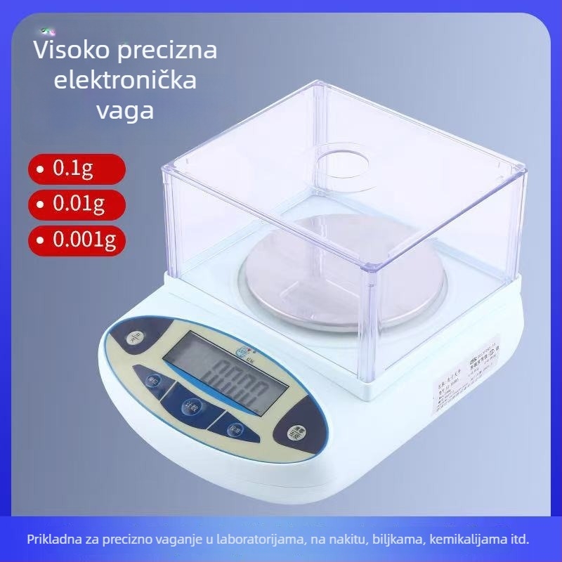 Ji Ming JM elektronička vaga 100–5000 g, preciznost 0,01 g, laboratorijski precizni instrument