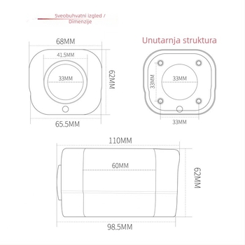 Bežična Wi‑Fi zoom kamera s GB28181 protokolom, 4MP/2.5K, 0.005 lux, IR domet 1 m, DC12V