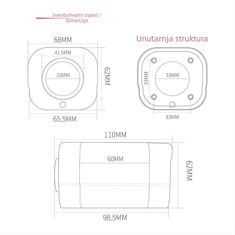 Bežična Wi‑Fi zoom kamera s GB28181 protokolom, 4MP/2.5K, 0.005 lux, IR domet 1 m, DC12V