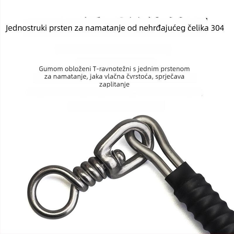 T-oblika vaga za duboko more, nehrđajući čelik, debeli razdjelnik linije za morski ribolov