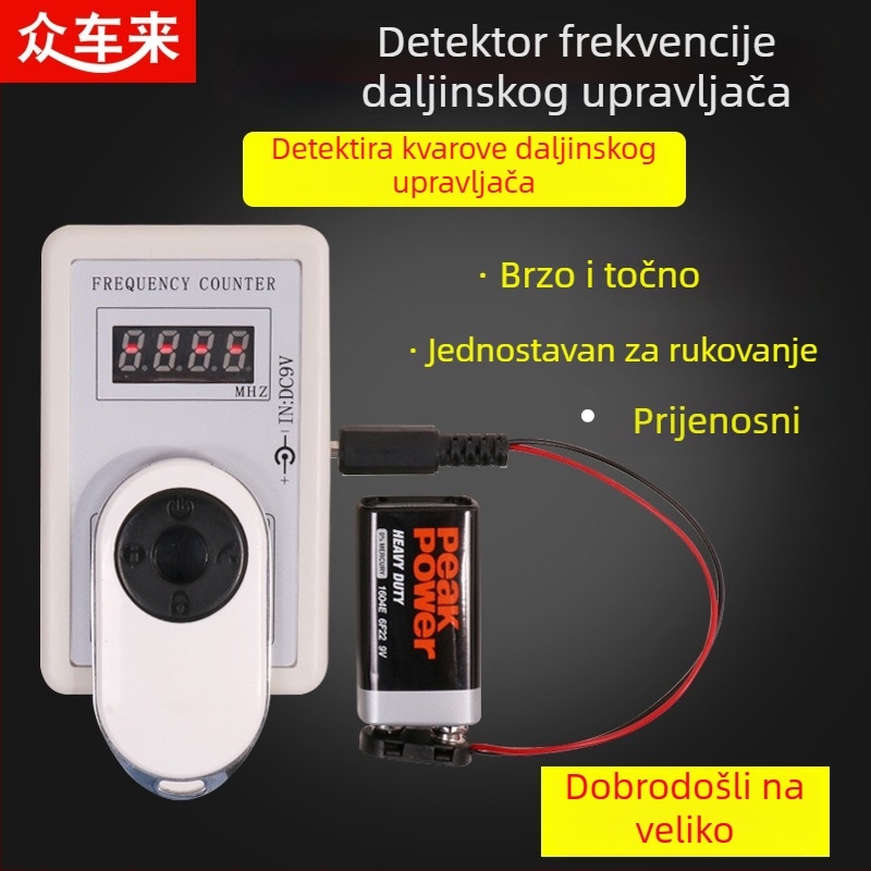 Ručni mjerač frekvencija za daljinsko upravljanje autom i signale garažnih vrata/rolnih vrata, model MR-881