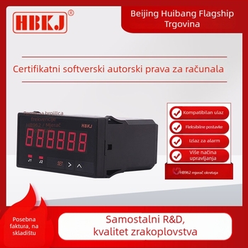 HBKJ HB722/HB962 – Dvostruki postavka, 6-znamenkasti zaslon, mjerač frekvencije, tahometar i brzina linije – Raspon frekvencije 0–50 kHz, Napajanje 85–260 VAC/DC, Rele 220V/3A