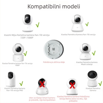 Držač za kameru, Anbaoxin, montažna baza, model Xiaomi base, zidni nosač, plastika