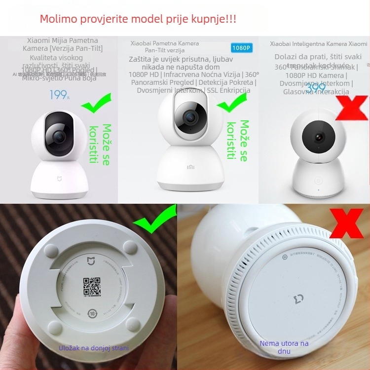 Držač za kameru, Anbaoxin, montažna baza, model Xiaomi base, zidni nosač, plastika