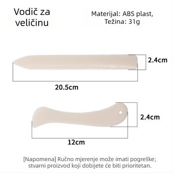 Three Gang minimalist plastični origami nož-škrabica