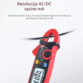Digitalni kleštni ampermetar UT210D/UT210E – mjeri napon, kapacitetu, frekvenciju, otpor i struju; model 211126542