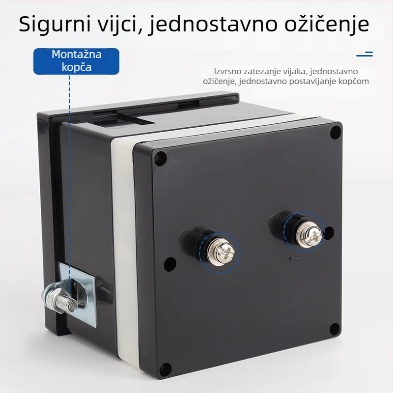 KJIN 6L2-A AC ampermetar s pokazivačem, voltmetar direktno spajanje, raspon struje 100–200 A, mjerač faktorja snage