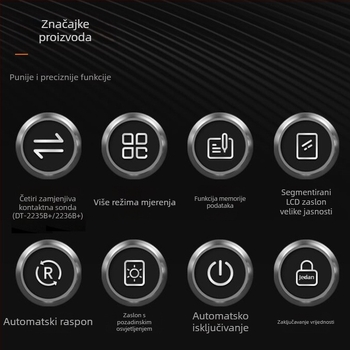 Digitalni tachometar, bezkontaktno fotoelektrično mjerenje, dvostruka upotreba, mjerenje brzine, alat za mjerenje brzine linije