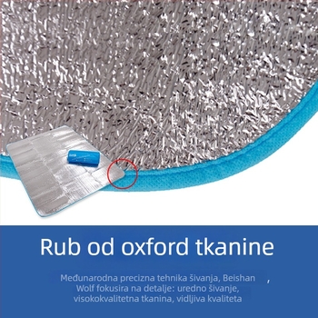 Debeli piknik madrac s aluminij folijom za kampiranje — EVA/aluminijski film, ~300 g, model CL002, pogodan za mnoge osobe