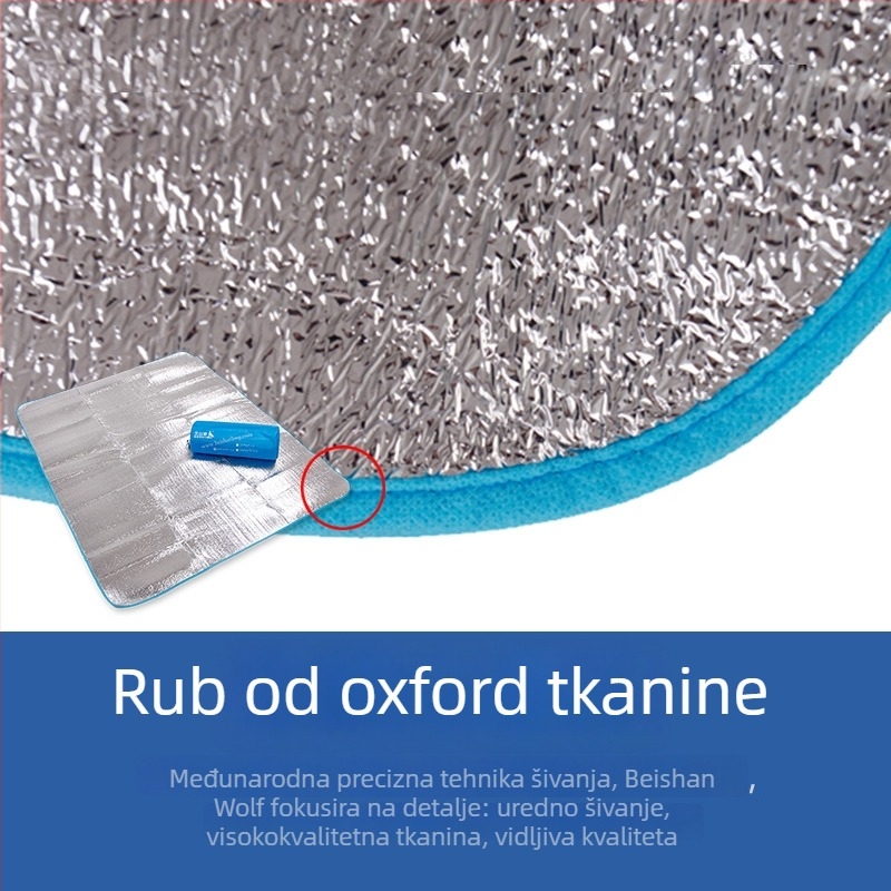 Debeli piknik madrac s aluminij folijom za kampiranje — EVA/aluminijski film, ~300 g, model CL002, pogodan za mnoge osobe