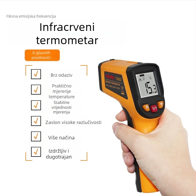 Nomi infracrveni termometar — ručni industrijski elektronički termometar za vodu i ulje, kuhanje u kuhinji