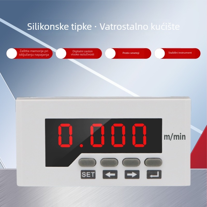 Digitalni tachometar s ulazom 0-10V, vanjski mjerni frekvencijski uređaj za okretaje motora i brzinu linije