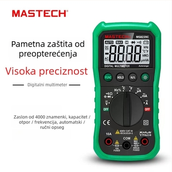MS8239B digitalni multimetar Mastech Huayi — visoka preciznost, mjerenje kapaciteta i frekvencije