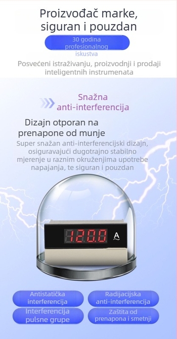 DK8A-DV20 digitalni voltmetar s tahometrom i frekvencimetrom TOKY