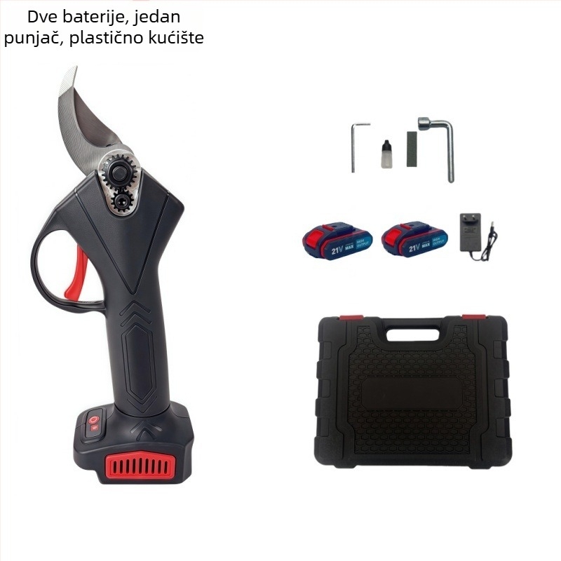 Bežične škare za podrezivanje grana s punjivom litijskom baterijom, 21V, za grane (raspon 16,8–21V)