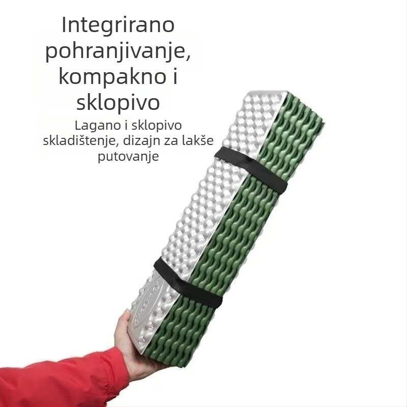 XPE jaje gnijezdo prostirka za spavanje, sklopiva, debela s aluminijskom folijom, kampiranje, putovanje, prijenosna za jednu osobu