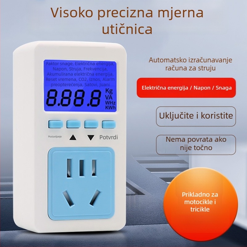 ZJLB Utičnica Detektor Električne Energije – Visoko precizan mjerni uređaj za potrošnju energije i struju