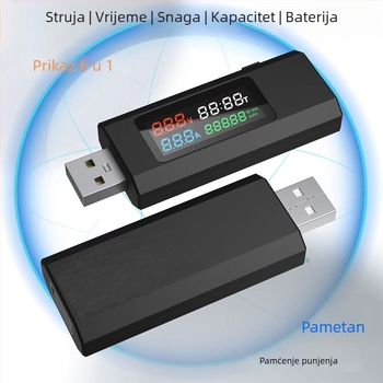 USB mjerač struje, napona i snage za USB punjače i powerbanke — Marka: XIAO JIN GANG