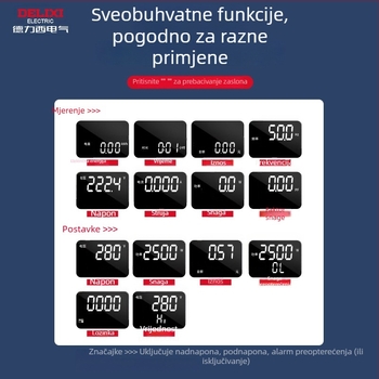 Delixi utičnica za mjerenje energije za klima uređaj — praćenje potrošnje energije i tester potrošnje energije