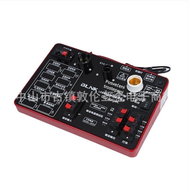 BLINKE LED tester napajanja s sedmokanalnim zaslonom i mjerenjem struje i napona; kutija za ispitivanje s 4/7/10 kanala