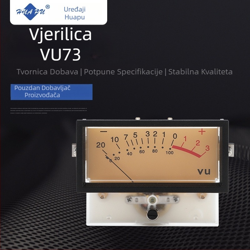 VU73 Visoko-precizan mjerni uređaj za pojačalo s podsvijetljenim analognim pokazivačem, mjerenje snage i razine zvuka