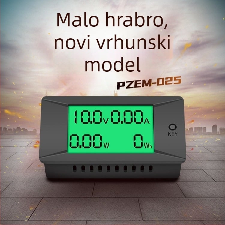 peacefair DC digitalni volt-ammeter, model pzem-025, 0–300A/300V tester snage i energije