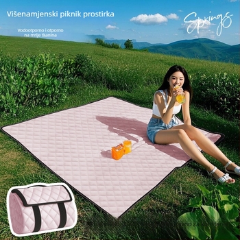 Vanjska piknik podloga od Oxford platna, vodootporna i toplinski izolirana, debela, sklopiva, strojno pranje