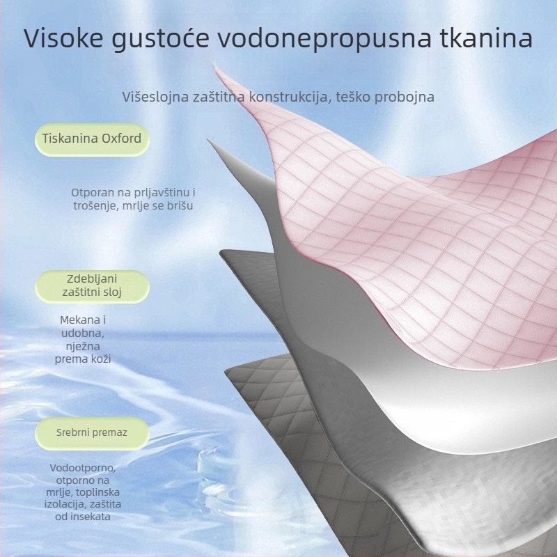Vanjska piknik podloga od Oxford platna, vodootporna i toplinski izolirana, debela, sklopiva, strojno pranje