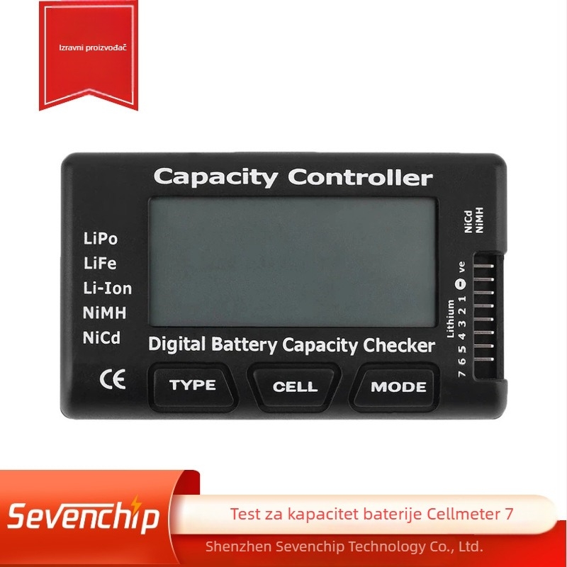 Cellmeter71-7S tester Li-ion baterije za modele zrakoplova s LCD zaslonom za mjerenje snage i napona