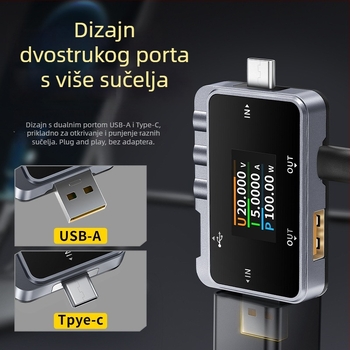 Fnac-28 USB/Type-C mjerač struje i napona s mjerenjem snage