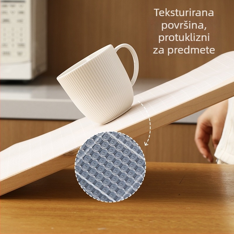 FaSoLa PEVA liner za ormare s PVC vodootpornim slojem; otporan na ulje, prašinu i plijesan; pogodna za garderobe, kuhinjske ladice i ormariće za cipele