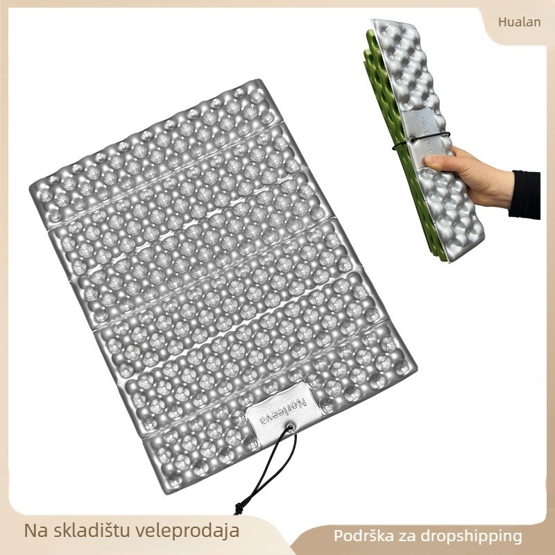 Sklopiva kamperska podloga s flanelom, za jednu osobu, s pjenom zatvorenih ćelija, težina 1,0 kg