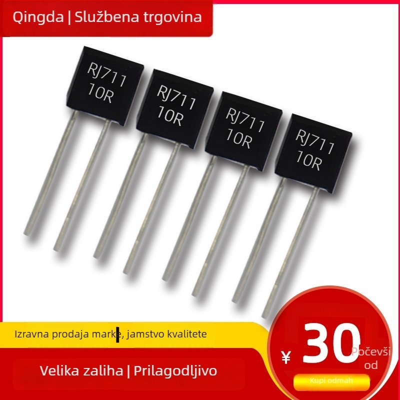 Precizni metalni folijski otpornik RCK02A, 0.25W, 75Ω/249Ω/250Ω/300Ω/500Ω, tolerancija 0.01%, PTC temperaturni koeficijent