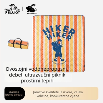 Ultrazvučna vodootporna piknik podloga, pongee tkanina, 100% poliester, debljina 2 mm, težina 940–1400 g, pogodno za 3–6 osoba