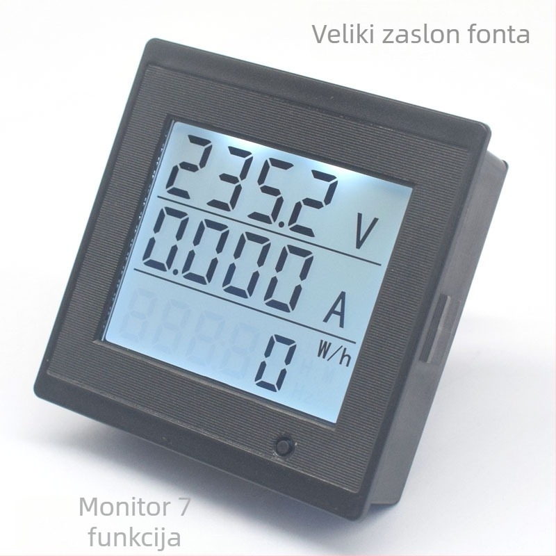 AC mjerač energije 220V, 20A – digitalni prikaz napona, struje, snage, energije i vremena